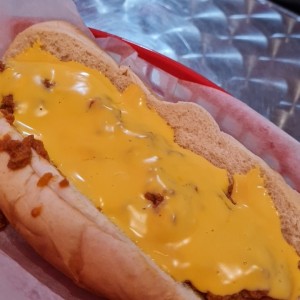 Chilidog con queso