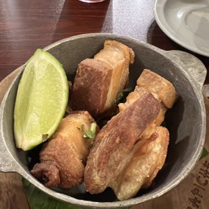 Chicarron de pork belly