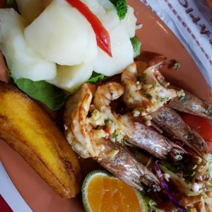 langostinos al ajillo