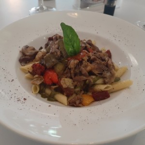 Rica pasta con vegetales
