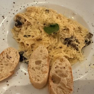 Fetuccini en salsa Blanca