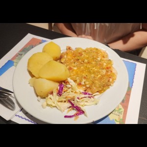 Filete de Corvina al ajillo