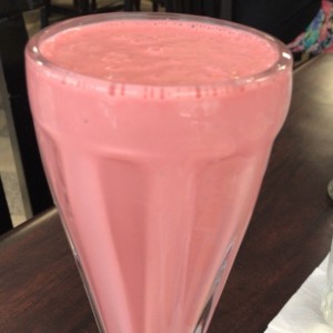 malteada de cereza