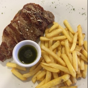 new York con papas fritas