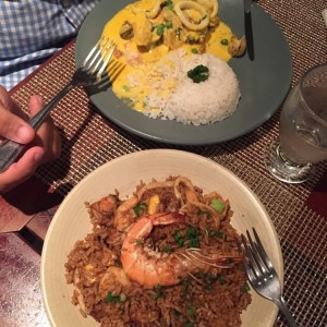 PESCADO A LO MACHO / CHAUFA DE MARISCOS