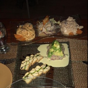 piqueo tres ceviches