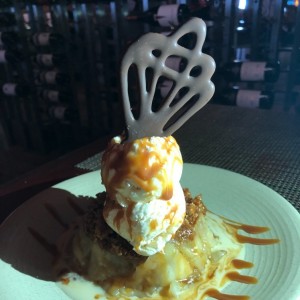 postre crocante de manzana