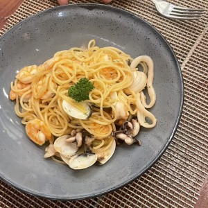 Pasta con mariscos