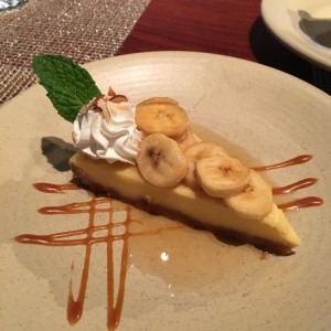 cheese cake de banana