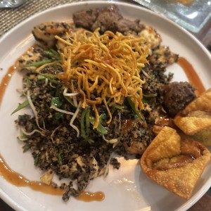 Quinoa con mariscos