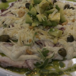 Carpaccio de pulpo 