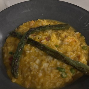 Arroz cremoso con langostinos