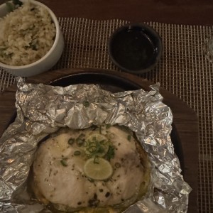 Corvina con Arroz aromatizado