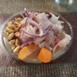 ceviche de pescado camaron y pulpo