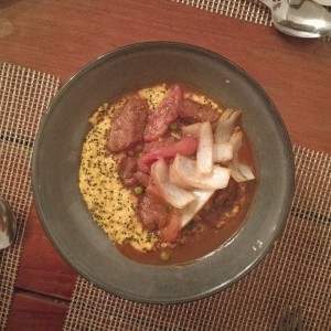 RISOTTO DE QUINOA CON LOMO SALTADO