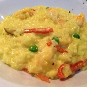 Risotto de langostinos