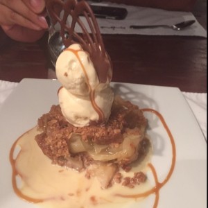 postre crocante de manzana 