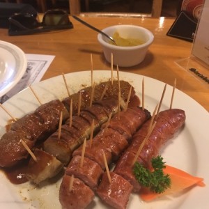 plato de salchichas variado