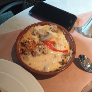 langostinos gratinados
