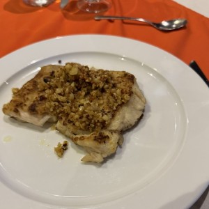 Corvina al ajillo