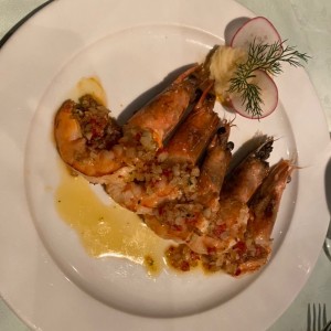 langostinos al ajillo