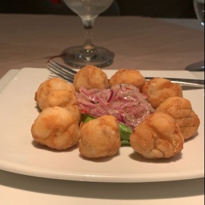 Ceviche frito de entrada