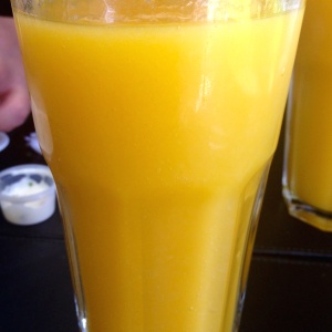 Jugo de mango exquisito