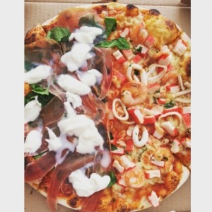 bufala y frutos del mar 