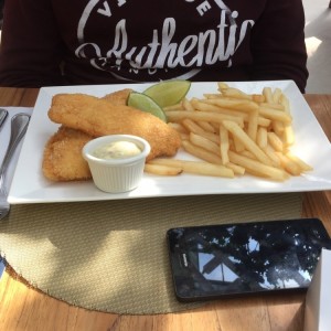 Pescado frito en panko