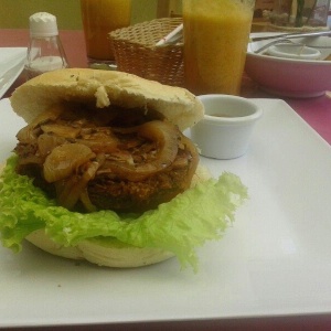 Hamburguesa especial de lentejas :9
