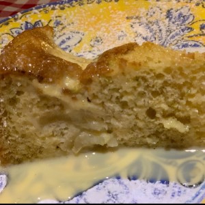 torta de Manzana en salsa inglesa