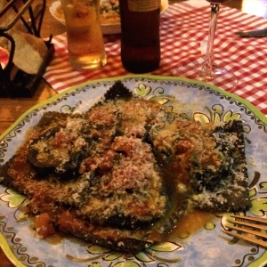 Raviolis en tienta de calamar