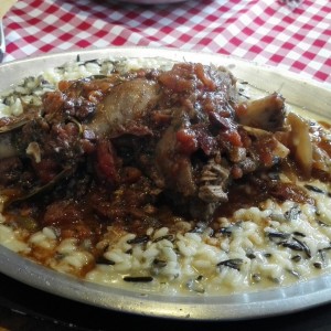 cordero con risotto