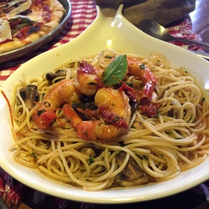 Spaghetti langostinios $50.000!!!! ?