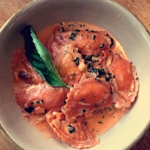 Ravioli de salmon 