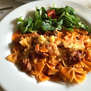 Farfalle de ternera