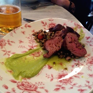 Lomo de red con salsa verde