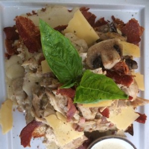 Pato carbonara