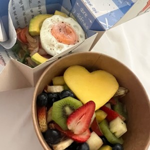 Bowl de frutas y casero