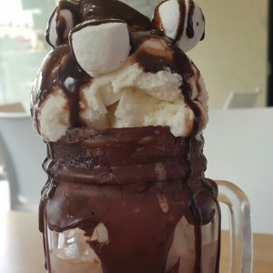 malteada de avellana y nutella 
