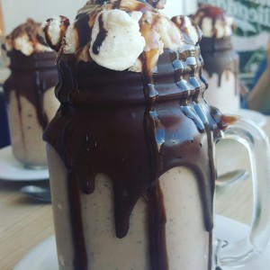 malteada de Nutella y ferrero rocher