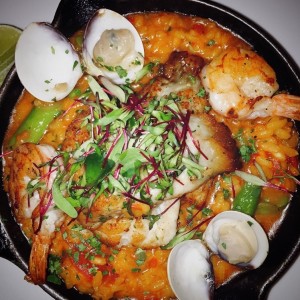 arroz caldoso de mariscos