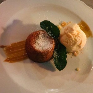 Volcan de dulce de leche