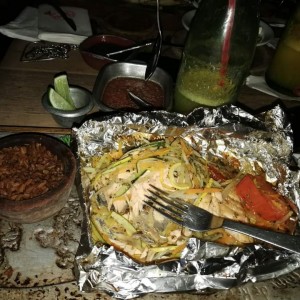 Pescado al vapor 