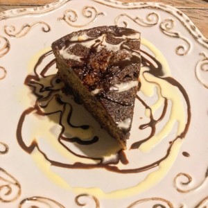 torta de banano y chocolate