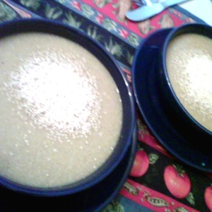 Sopa de quinua y amaranto