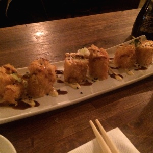Rollitos de salmon crunch