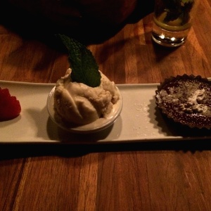 Postre de chocolate