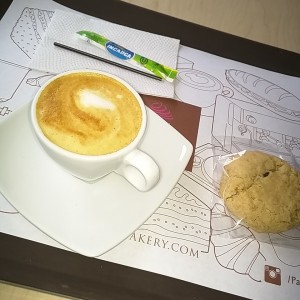Macchiato y galleta de avena