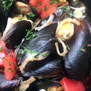 Mejillones crema al hinojo